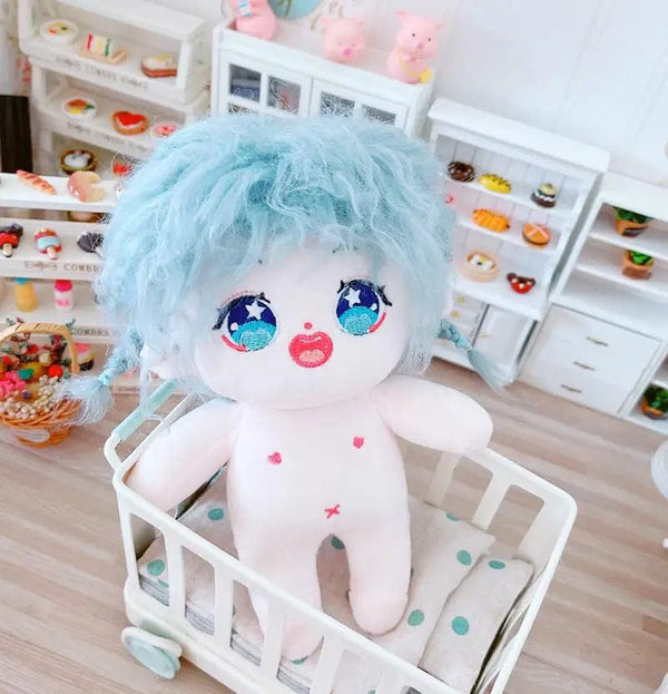 Planet Gates 5 / without skeleton 20cm IDol Doll Skeleton No attributes Star Plush Cotton Dolls Cute long Fried Hair Curly Hair Toys Fans Collection Children Gift