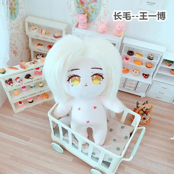 Planet Gates 5 / without skeleton 20cm IDol Doll Skeleton No attributes Star Plush Cotton Dolls Cute long Fried Hair Curly Hair Toys Fans Collection Children Gift