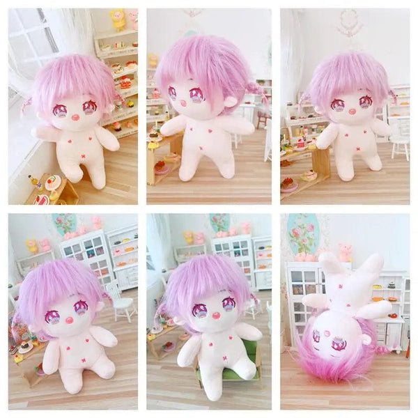 Planet Gates 5 / without skeleton 20cm IDol Doll Skeleton No attributes Star Plush Cotton Dolls Cute long Fried Hair Curly Hair Toys Fans Collection Children Gift
