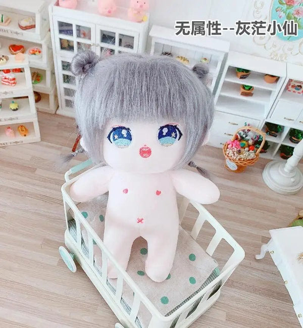 Planet Gates 5 / without skeleton 20cm IDol Doll Skeleton No attributes Star Plush Cotton Dolls Cute long Fried Hair Curly Hair Toys Fans Collection Children Gift
