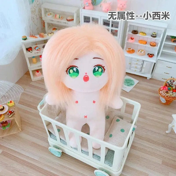 Planet Gates 5 / without skeleton 20cm IDol Doll Skeleton No attributes Star Plush Cotton Dolls Cute long Fried Hair Curly Hair Toys Fans Collection Children Gift
