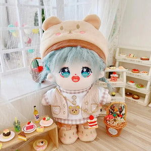 Planet Gates 5 / without skeleton 20cm IDol Doll Skeleton No attributes Star Plush Cotton Dolls Cute long Fried Hair Curly Hair Toys Fans Collection Children Gift