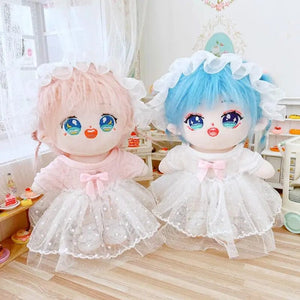 Planet Gates 5 / without skeleton 20cm IDol Doll Skeleton No attributes Star Plush Cotton Dolls Cute long Fried Hair Curly Hair Toys Fans Collection Children Gift