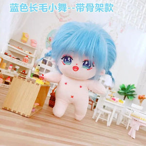 Planet Gates 5 / without skeleton 20cm IDol Doll Skeleton No attributes Star Plush Cotton Dolls Cute long Fried Hair Curly Hair Toys Fans Collection Children Gift