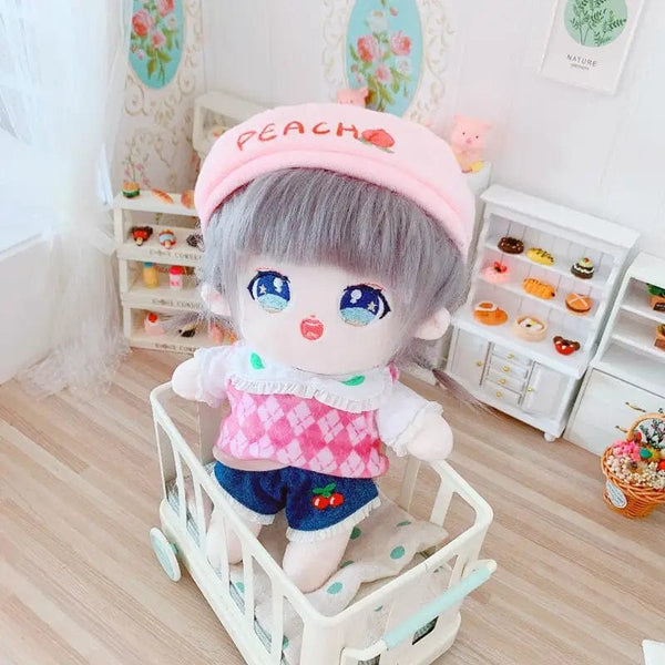 Planet Gates 5 / without skeleton 20cm IDol Doll Skeleton No attributes Star Plush Cotton Dolls Cute long Fried Hair Curly Hair Toys Fans Collection Children Gift