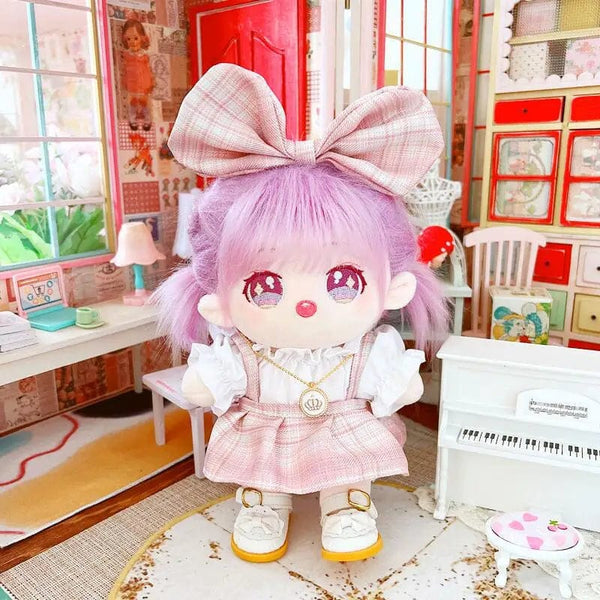 Planet Gates 5 / without skeleton 20cm IDol Doll Skeleton No attributes Star Plush Cotton Dolls Cute long Fried Hair Curly Hair Toys Fans Collection Children Gift