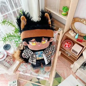 Planet Gates 5 / without skeleton 20cm IDol Doll Skeleton No attributes Star Plush Cotton Dolls Cute long Fried Hair Curly Hair Toys Fans Collection Children Gift