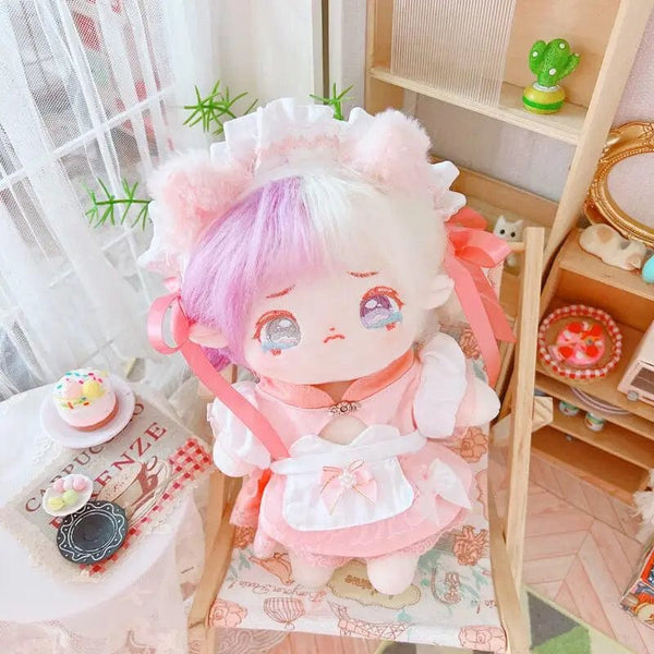 Planet Gates 5 / without skeleton 20cm IDol Doll Skeleton No attributes Star Plush Cotton Dolls Cute long Fried Hair Curly Hair Toys Fans Collection Children Gift