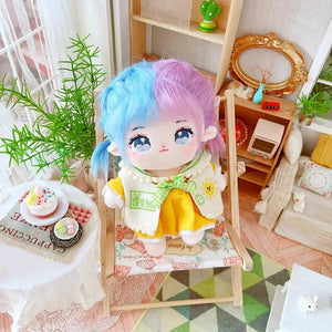 Planet Gates 5 / without skeleton 20cm IDol Doll Skeleton No attributes Star Plush Cotton Dolls Cute long Fried Hair Curly Hair Toys Fans Collection Children Gift