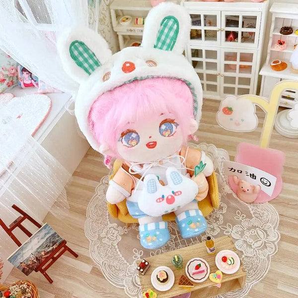 Planet Gates 5 / without skeleton 20cm IDol Doll Skeleton No attributes Star Plush Cotton Dolls Cute long Fried Hair Curly Hair Toys Fans Collection Children Gift