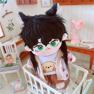 Planet Gates 5 / without skeleton 20cm IDol Doll Skeleton No attributes Star Plush Cotton Dolls Cute long Fried Hair Curly Hair Toys Fans Collection Children Gift