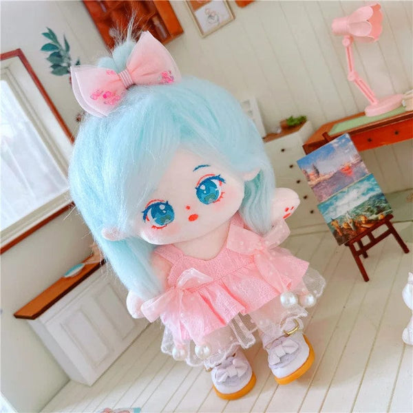 Planet Gates 5 / without skeleton 20cm IDol Doll Skeleton No attributes Star Plush Cotton Dolls Cute long Fried Hair Curly Hair Toys Fans Collection Children Gift