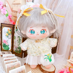 Planet Gates 5 / without skeleton 20cm IDol Doll Skeleton No attributes Star Plush Cotton Dolls Cute long Fried Hair Curly Hair Toys Fans Collection Children Gift