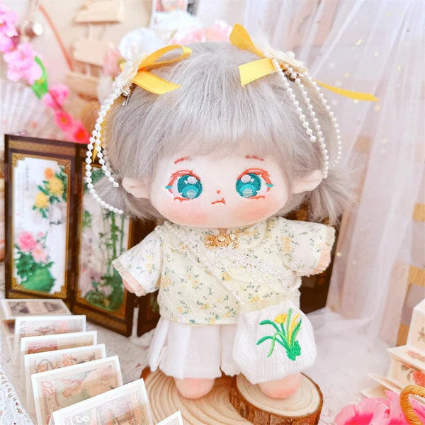 Planet Gates 5 / without skeleton 20cm IDol Doll Skeleton No attributes Star Plush Cotton Dolls Cute long Fried Hair Curly Hair Toys Fans Collection Children Gift