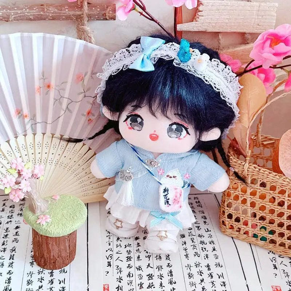 Planet Gates 5 / without skeleton 20cm IDol Doll Skeleton No attributes Star Plush Cotton Dolls Cute long Fried Hair Curly Hair Toys Fans Collection Children Gift