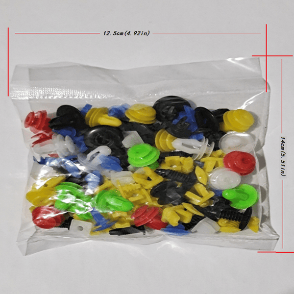 Planet Gates 50/100/200Pcs/Set Universal Plastic Clips For Car Fender Bumper Door Car Interior Hole Lining Panel Retainer Push Clips