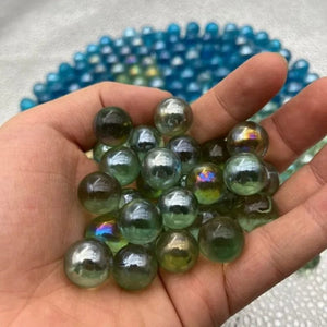 Planet Gates 50/100 Pcs 14mm Glass Marbles Balls Charms Clear Pinball Machine Home Decor for Fish Tank Vase Aquarium Toys for Kids Children