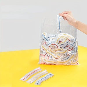 Planet Gates 50/100/pcs, Protective Covers, Reusable Elastic Food Bowl Protective Covers, Stretchable Food Cover, Suitable For Different Sizes Bowls And Plates