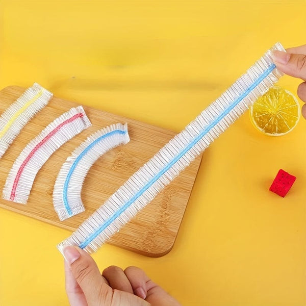 Planet Gates 50/100/pcs, Protective Covers, Reusable Elastic Food Bowl Protective Covers, Stretchable Food Cover, Suitable For Different Sizes Bowls And Plates