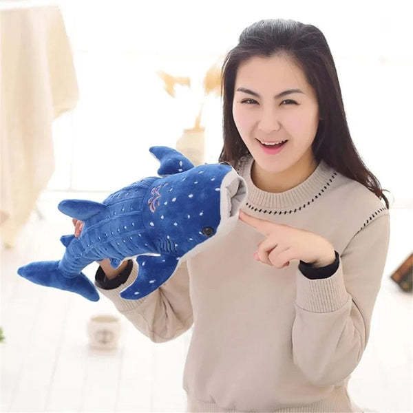 Planet Gates 50/100CM New Cartoon Blue Shark Stuffed Plush Toys Big Fish Whale Baby Soft Animal Pillow Dolls Children Birthday Gifts