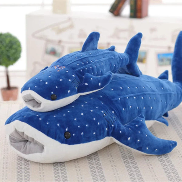 Planet Gates 50/100CM New Cartoon Blue Shark Stuffed Plush Toys Big Fish Whale Baby Soft Animal Pillow Dolls Children Birthday Gifts