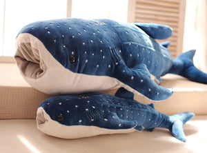 Planet Gates 50/100CM New Cartoon Blue Shark Stuffed Plush Toys Big Fish Whale Baby Soft Animal Pillow Dolls Children Birthday Gifts