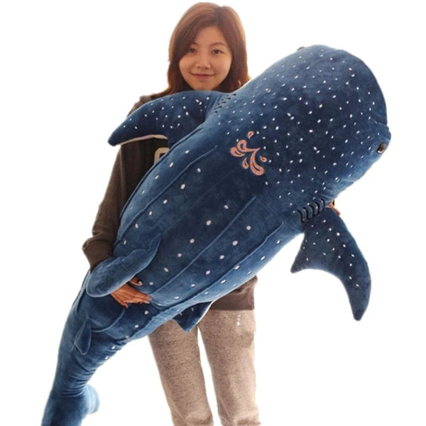 Planet Gates 50/100CM New Cartoon Blue Shark Stuffed Plush Toys Big Fish Whale Baby Soft Animal Pillow Dolls Children Birthday Gifts