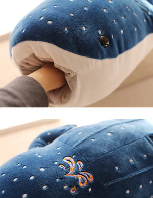 Planet Gates 50/100CM New Cartoon Blue Shark Stuffed Plush Toys Big Fish Whale Baby Soft Animal Pillow Dolls Children Birthday Gifts