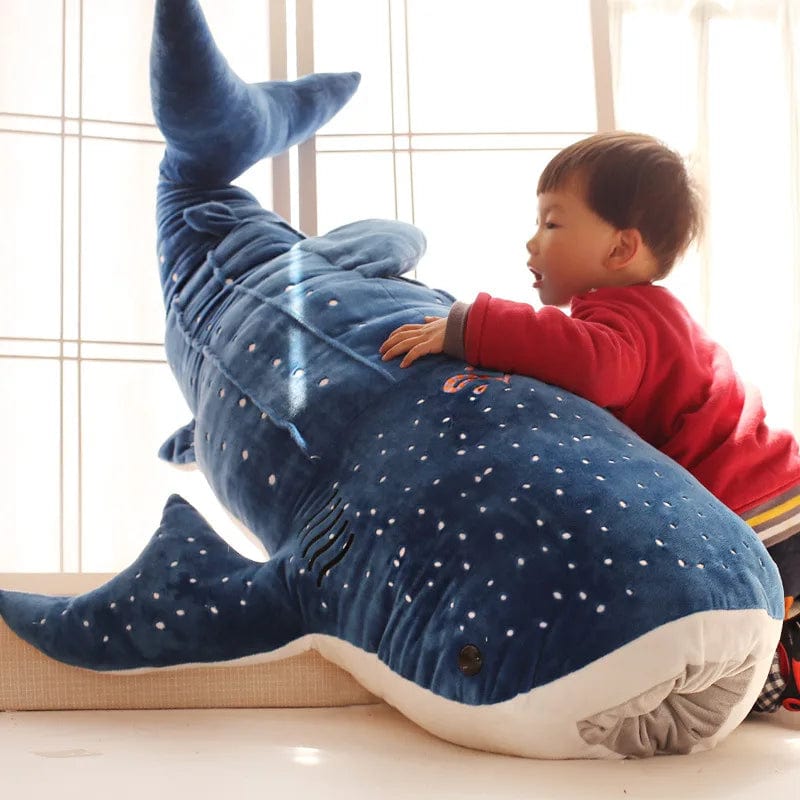 Planet Gates 50cm 50/100CM New Cartoon Blue Shark Stuffed Plush Toys Big Fish Whale Baby Soft Animal Pillow Dolls Children Birthday Gifts