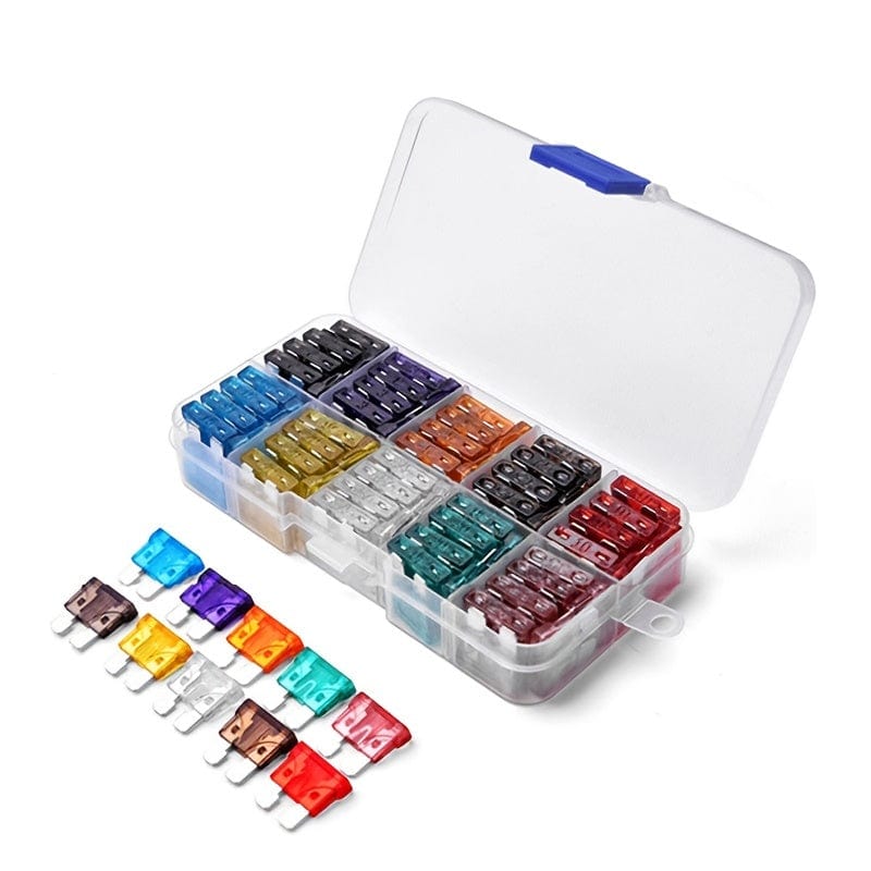 Planet Gates 50/100pcs Car Fuses Assortment Kit, Car Automotive RV Standard Fuses Blade-Type Car Replacement Fuses Set 2A 3A 5A 7.5A 10A 15A 20A 25A 30A 35A