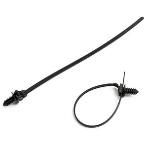 Planet Gates 50/100Pcs Car Nylon Tie Wrap Cable Fixed Fasteners Clips Wire Harness Fastener Cable Clamp Clips Cable Ties Management Car Wire