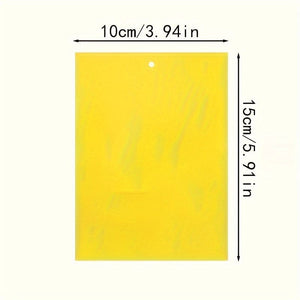 Planet Gates 50/100pcs Double-sided Flying Insect Traps Designed For Gardens And Farms Effectively Removes Small Flying Insects And Fruit Flies Improving Catching Efficiency