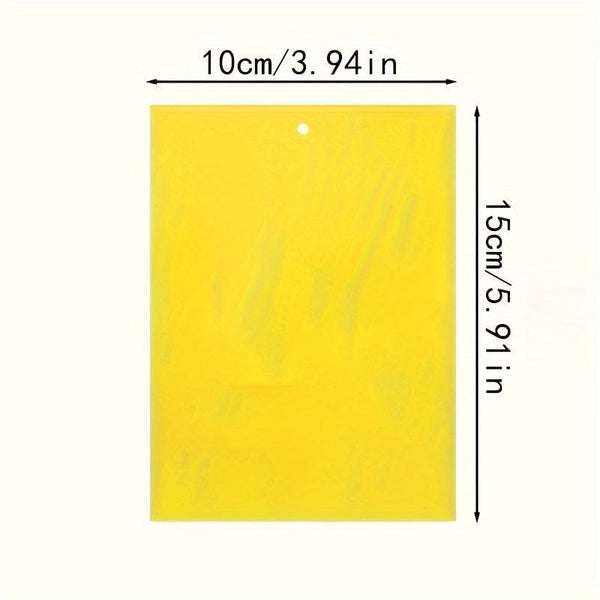 Planet Gates 50/100pcs Double-sided Flying Insect Traps Designed For Gardens And Farms Effectively Removes Small Flying Insects And Fruit Flies Improving Catching Efficiency