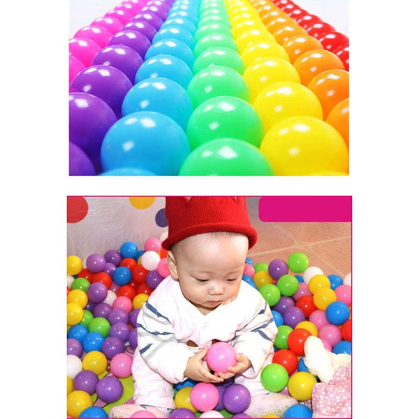 Planet Gates 50/100Pcs Eco-Friendly Colorful Ball Pit Soft Plastic Ocean Balls Water Pool Ocean Wave Ball Outdoor Toys For Children Kids Baby