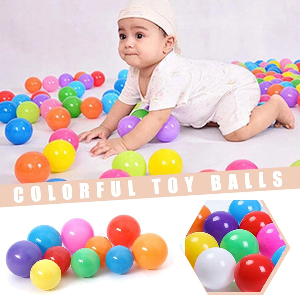 Planet Gates 50/100Pcs Eco-Friendly Colorful Ball Pit Soft Plastic Ocean Balls Water Pool Ocean Wave Ball Outdoor Toys For Children Kids Baby