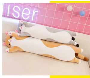 Planet Gates 50-130CM Cute Soft Long Cat Boyfriend Pillow Plush Toys Stuffed Pause Office Nap Sleep Pillow Cushion Gift Doll for Kids Girls