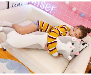 Planet Gates 50-130CM Cute Soft Long Cat Boyfriend Pillow Plush Toys Stuffed Pause Office Nap Sleep Pillow Cushion Gift Doll for Kids Girls