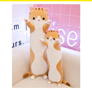 Planet Gates 50-130CM Cute Soft Long Cat Boyfriend Pillow Plush Toys Stuffed Pause Office Nap Sleep Pillow Cushion Gift Doll for Kids Girls