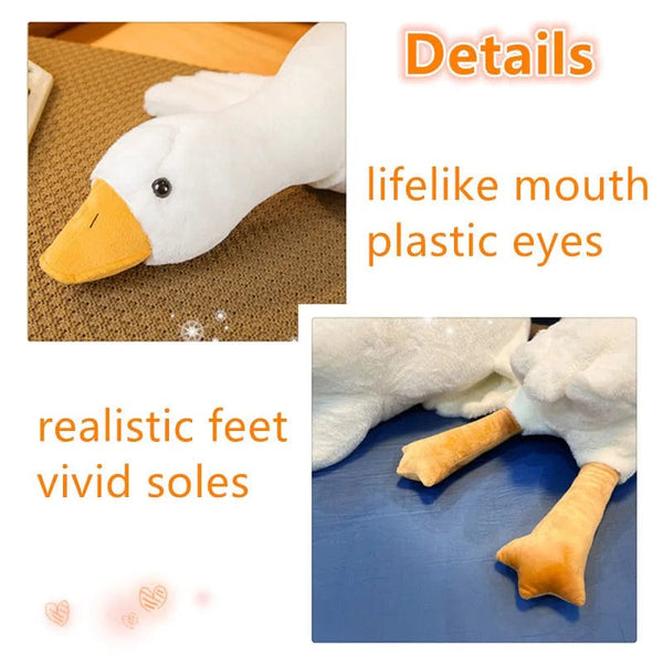 Planet Gates 50/130CM Hot Goose Plush Stuffed Soft Duck Sleeping Pillow Sofa Cushion Kids Girlfriend Birthday Gift
