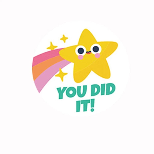 Planet Gates 50-500pcs 1inch Round Cartoon Toys Animal stickers for kids Teacher Reward Encourage Sticker Office Seal label Animal label