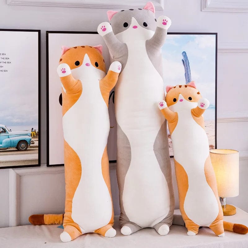 Planet Gates 50/70/90/110/130cm Cute Soft Long Cat Pillow Stuffed Plush Toys Office Nap Pillow Home Comfort Cushion Decor Gift Doll Child