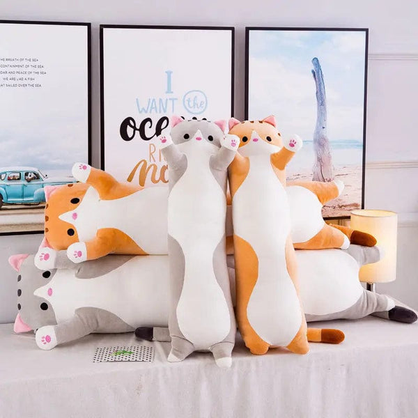 Planet Gates 50/70/90/110/130cm Cute Soft Long Cat Pillow Stuffed Plush Toys Office Nap Pillow Home Comfort Cushion Decor Gift Doll Child