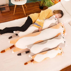 Planet Gates 50/70/90/110/130cm Cute Soft Long Cat Pillow Stuffed Plush Toys Office Nap Pillow Home Comfort Cushion Decor Gift Doll Child