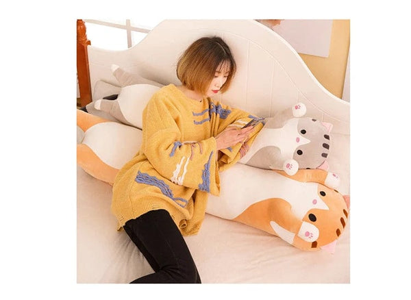 Planet Gates 50/70/90/110/130cm Cute Soft Long Cat Pillow Stuffed Plush Toys Office Nap Pillow Home Comfort Cushion Decor Gift Doll Child