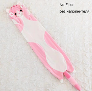 Planet Gates 50/70/90/110/130cm Cute Soft Long Cat Pillow Stuffed Plush Toys Office Nap Pillow Home Comfort Cushion Decor Gift Doll Child