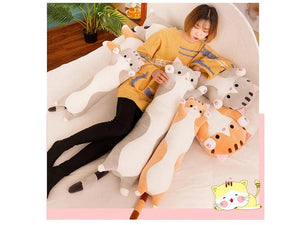 Planet Gates 50/70/90/110/130cm Cute Soft Long Cat Pillow Stuffed Plush Toys Office Nap Pillow Home Comfort Cushion Decor Gift Doll Child