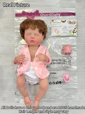 Planet Gates 50 cm Full Body Silicone Vinyl Reborn Girls Doll Handmade Newborn Bebe Doll For Children Gifts