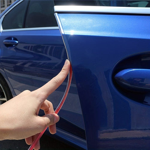 Planet Gates 500.0cm Transparent Car Door Edge Rubber Scratch Protector Strips Car Styling Side Doors Moldings Adhesive Scratch Protector