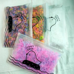 Planet Gates 500/1000/2000pcs Girls Colourful Disposable Rubber Band Hair Ties Headband Children Ponytail Holder Bands Kids Hair Accessories