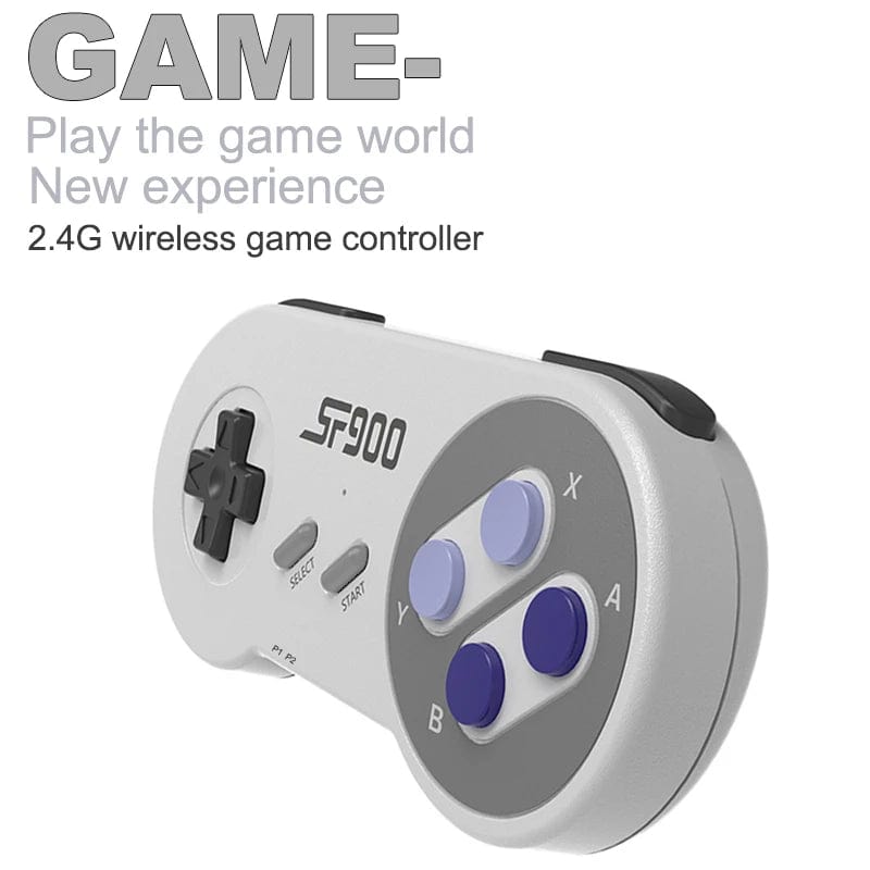 Planet Gates 5000 Games SF900 Video Game Console SNES NES Built in 5000 Games HDMI Video TV Game Stick 2.4G Wireless Controller Handheld Game Console